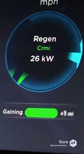 Tesla Semi Gets Free Miles Downhill 😱🚛 #teslasemi #automobile #futurescenario