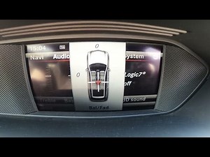 How to Enter and Manage Radio Equalizer in Mercedes C W204 C63 AMG ( 2011-2014 )