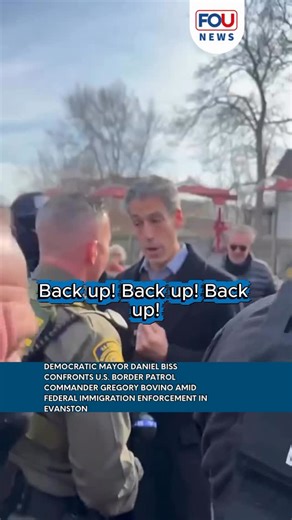FOU News on Instagram: "Dec 17, 2025 On December 17, 2025, Evanston, Illinois Mayor Daniel Biss (D) approached U.S. Border Patrol Commander Gregory Bovino during federal immigration enforcement activity in the city. Video posted on social media shows Biss asking questions regarding the arrests at a Mobil gas station on Green Bay Road, where Border Patrol agents, wearing tactical vests marked “U.S. BORDER PATROL,” were detaining individuals as part of ongoing federal operations. The footage depic