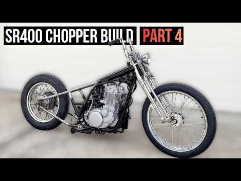 2015 Yamaha SR400 Chopper Build — Episode 4 Springer Front End