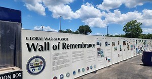 Global War on Terror Wall of Remembrance on display in the Shoals