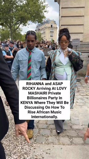 RIHANNA and ASAP ROCKY Arriving At LOVY MASHAIRI Private Billionaires Party In KENYA Where They Will Be Discussing On How To Rise African Music Internationally. #Rihanna #AsapRocky #AfricanMusic Rihanna ASAP Rocky 🪙🪙🪙🪙 #LovyMashairi #MubGlobalSound | LOVY MASHAIRI حمزة