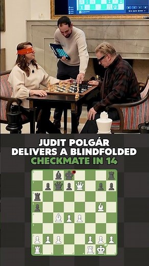 Judit Polgar CHECKMATES Her Opponent in 14 MOVES (BLINDFOLD CHESS)