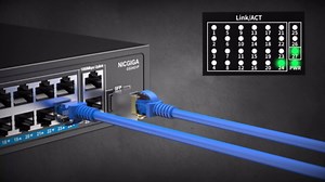 NICGIGA 24-Port Gigabit PoE Switch with 24 PoE+@300W, 2 Gigabit Uplink Ports, 1 SFP, Sturdy Metal for Desktop/Rack Mount, Plug and Play, Unmanaged Power Over Ethernet Switch