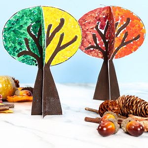 9.7K views · 84 reactions | 3D Autumn Tree Craft https://www.artycraftykids.com/craft/3d-paper-autumn-tree-craft-with-changing-fall-leaves/ #kidscrafts #craftsforkids #artycraftykids #papercrafts #autumncrafts | Arty Crafty Kids | Facebook