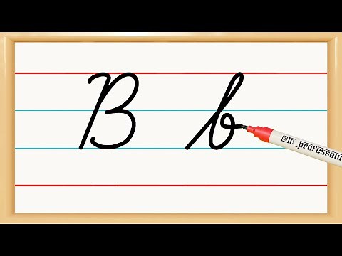 b in cursive writing | capital and small b in cursive writing