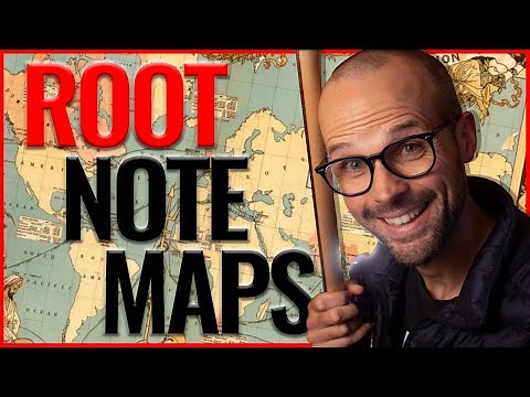 Root note maps for chord progressions ANYWHERE on the neck