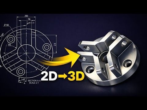 CATIA V5 Solid Modeling Exercise 9 🔥 | Create 3D Model from 2D Drawing | Beginner Tutorial