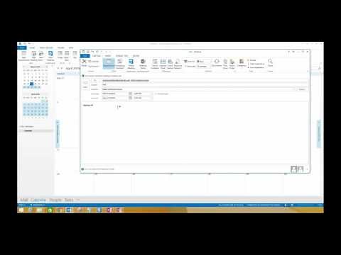 Booking a conference room in Outlook