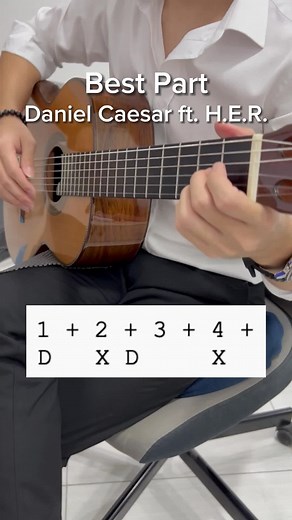 Best Part by Daniel Caesar ft. H.E.R. #bestpart #danielcaesar #her #guitartutorial #guitarcover #beginner #chords