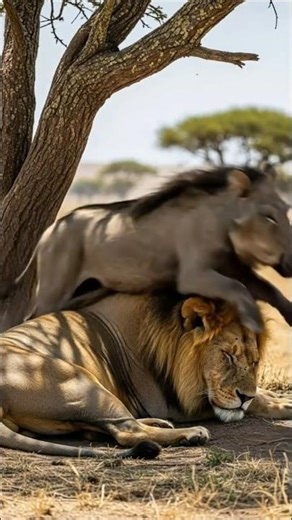 King of the Jungle Defeated by a Fart #shorts