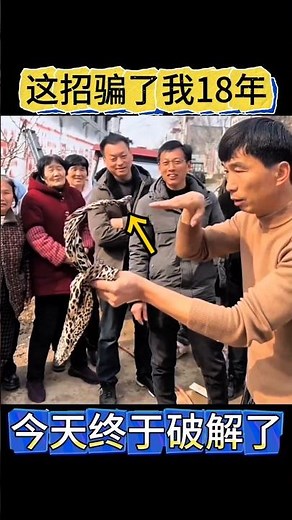 Python Skin Illusion #Magic Revealed这招蟒蛇皮意念直立魔术骗了我10年，终于破解#魔术揭秘