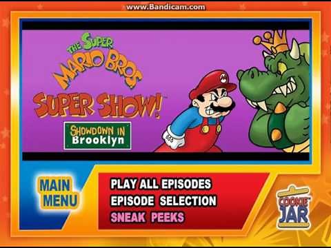 The Super Mario Bros Super Show!:Showdown In Brooklyn 2009 DVD Menu Walkthrough