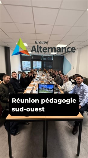 Groupe Alternance Pau on Instagram: "🎓 Réunion pédagogique Groupe Alternance | Cap sur 2026 Fin 2025, nos équipes pédagogiques se sont réunies pour préparer l’année à venir 🤝 Mobilité internationale 🌍, partage des bonnes pratiques 🔄 et harmonisation des méthodes 🏫 : des échanges essentiels pour construire une alternance toujours plus performante en 2026. Une seule ambition : accompagner nos alternants avec exigence, cohérence et innovation, partout en France 🚀 ▶️ Plongez dans les coulisses