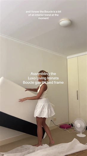 Luxo Living Renata Boucle Gas Lift Bed Frame Assembly Guide