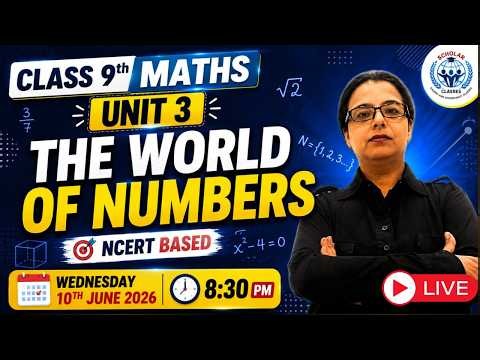 LIVE🔴💯 The World of Numbers | Complete Chapter + Examples + Exercise Solutions | Class 9 Maths