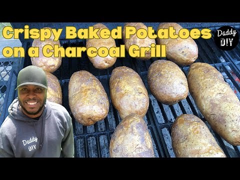 How to Grill Perfect Baked Potatoes on a Charcoal Grill | Two-Zone Method & Hickory Flavor