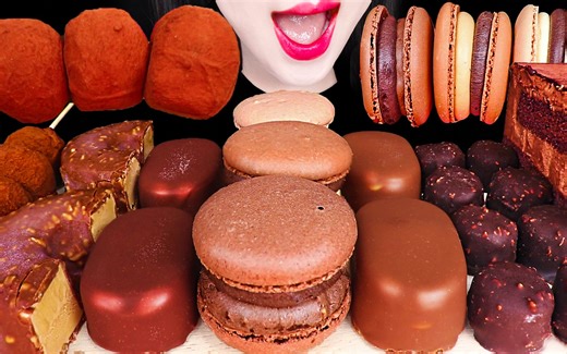 Jane ASMR CHOCOLATE ICE DESSERT EATING