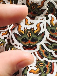 Mini Alien Sticker (3) - Etsy