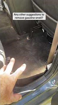 How to remove gasoline smell? #gasoline #gasolinera #gas #odor #odorremoval #fabreeze #car #cars