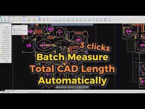 Batch calculate total length automatically without AutoCAD！