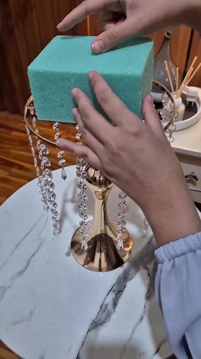 Cara Merangkai Bunga Vas Akrilik Kristal Estetik