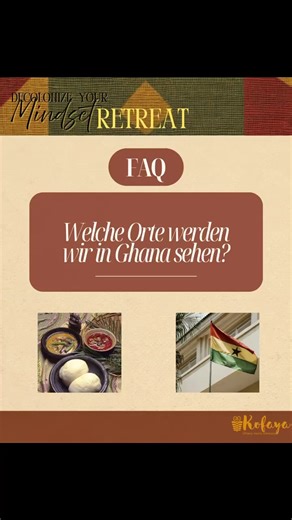Du willst Afrika fernab von Massentourismus kennenlernen und dich mit Geschichte, deiner Identität und kritischen Fragen auseinandersetzen? Und dabei die schönsten Wasserfällen und Strände sehen und wirklich die Orte wirklich kennenlernen?🫶🏾 Wir haben noch immer freie Plätze für unser Decolonize your Mindset Gruppenretreat in Ghana!🇬🇭 Schau gerne auf den Link in unserer Bio vorbei, um mehr zu erfahren🫶🏾 #afrika #retreat #ghana #reisen #blackcommunity