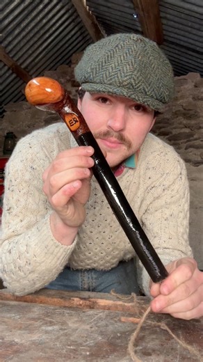 Making a Cudgel For A Viewer #woodworking #blackthorn #cudgel #stick #craft | Pint of Plane