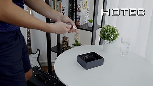 Hotec Wireless Guitar Transmitter Receiver with Built-in Guitar Effects