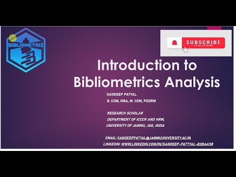 Bibliometric Analysis for Beginners || Introduction to Bibliometric Analysis || Sandeep Patyal