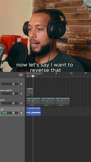 Reverse Audio Shortcut (Logic Pro) #shorts