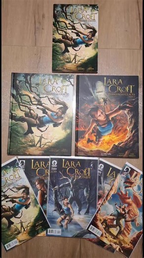 🇫🇷 La série "Lara Croft and the Frozen Omen" en format comics #1 à #5. Elle rejoint nos autres formats : 📕En couverture souple édité par Dark Horse (1 tome) 📚En couverture cartonnée (version Française) édité par Hachette (deux tomes) . En espérant une VF également pour Sacred Artifacts 🤞 🇬🇧/🇺🇸 The "Lara Croft and the Frozen Omen" comic book series #1 to #5. It joins our other formats: 📕Softcover published by Dark Horse (1 volume) 📚Hardcover (French version) published by Hachette (two 