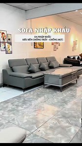 2.5K views · 10 comments | ️ Sofa góc da nhập khẩu hiện đại với thiết kế sang trọng, bọc da nhập khẩu xám thời thượng, lưng tựa cao, đệm ngồi êm ái kèm gối. ✨ Phù hợp cho phòng khách hiện đại, thanh lịch và tiện nghi. #sofadanhapkhau #sofadep #sofaphongkhach #sofaphongkhachdep | Ghế Sofa biên hoà | Facebook