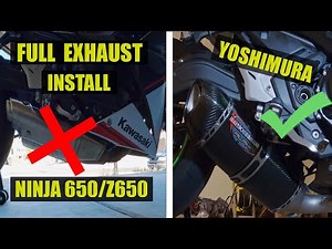 Yoshimura Full EXHAUST INSTALL on Ninja 650/Z650