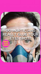 361K views · 1.9K reactions | Embalming Requires A Strong Stomach She’s a mortician who uses eye caps to keep dead people's eyes shut. Kari answers some of your most asked questions about how people are prepared after death. | seen.tv | Facebook