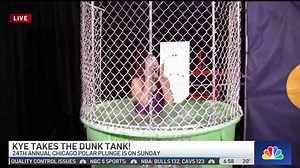 WATCH: Kye Martin gets dunked not once, but twice in NBC 5 dunk tank