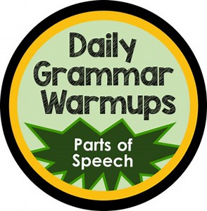 EDITABLE Daily Grammar Warmup - Parts of Speech