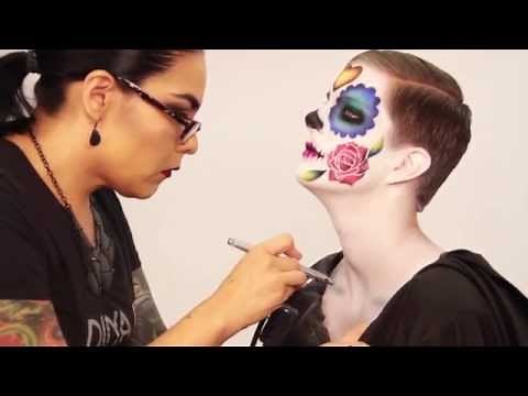 Dinair Airbrush Makeup | Day of the Dead