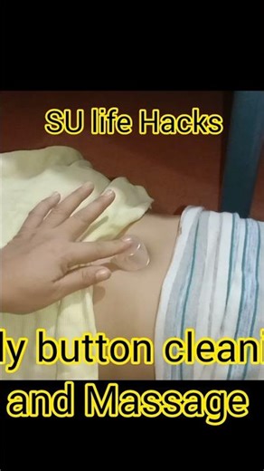 Belly button cleaning And Oil Massage #bellybuttoncleaning #belly #lifehacks #diy