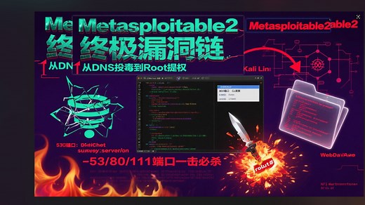 黑客入侵实战：53/80/111端口漏洞利用详解