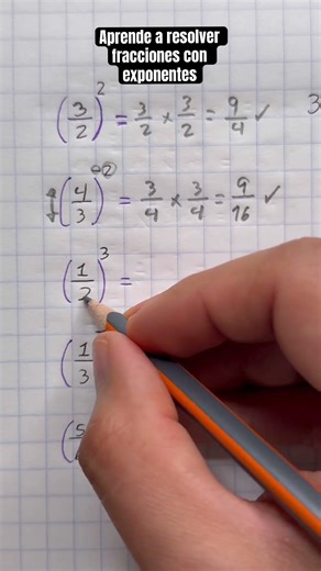 Aprende a resolver fracciones con exponentes fácil❤️✅