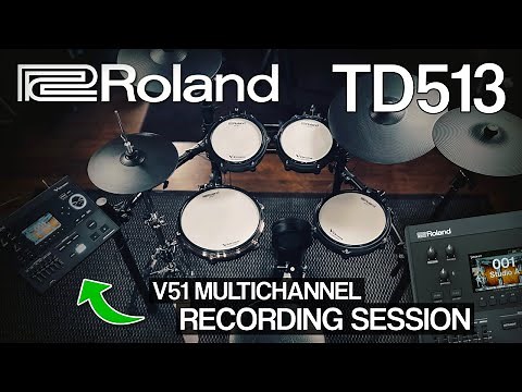 Roland TD513 electronic drums with V51 sound module ROCK mix