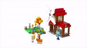 LEGO Minecraft The Windmill Farm Building Toys - Minecraft Toys for Kids, Boys & Girls, Ages 8+ - 3 Minifigures Included - Birthday Gift for Fans of Videogame - 21262