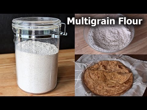How to make MULTIGRAIN FLOUR at home - Easy Multigrain flour recipe #HealthyEating