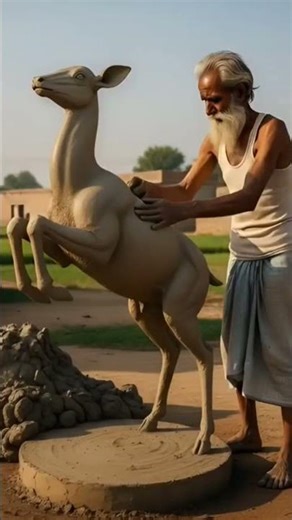 Unbelievable Handmade Clay Deer Statue | No Tools Used