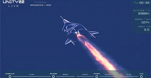 Branson and the crew received astronaut wings after their successful trip to space.