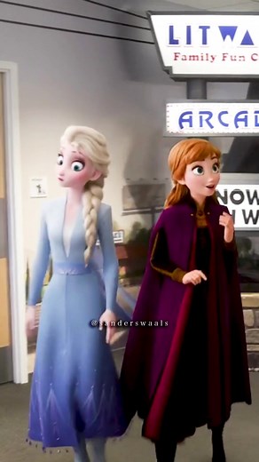 Elsa and Anna New Scene at Once Upon a Studio