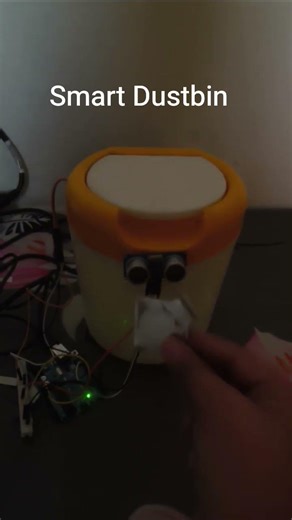 Smart Dustbin using Arduino UNO #phonk #robotics#youtubeshorts