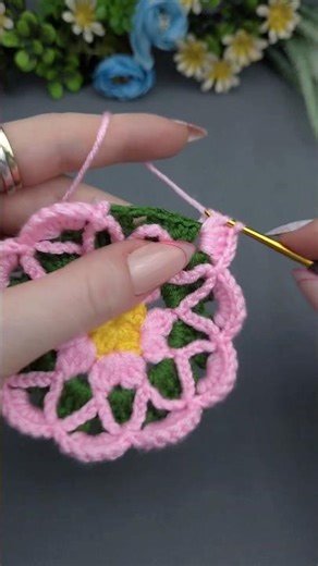 Modern and classic handmade crochet flower 🌺 knitting step-by-step tutorial for beginner #amigurumi