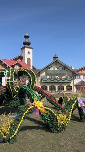 View our beautiful Easter decorations all throughout our properties! 😍💙🪺🌷#BavarianInn #Frankenmuth #michigan #easterdecor #osterbrunnen #easter #spring | Frankenmuth Bavarian Inn Restaurant